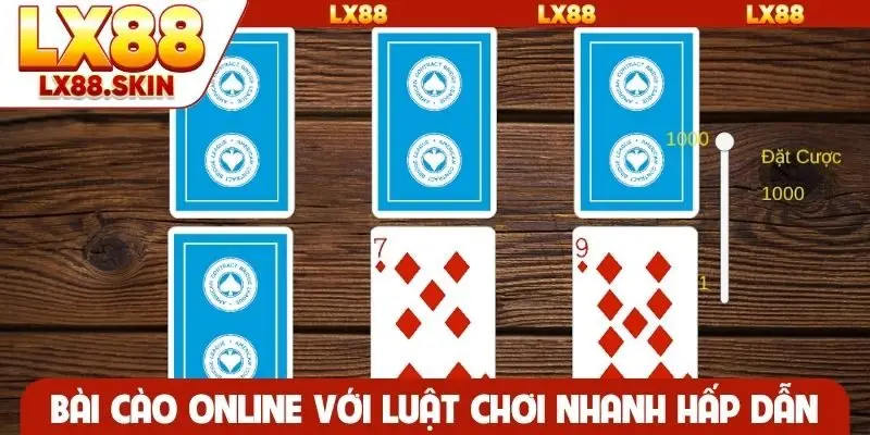 Bài cào online với luật chơi nhanh đầy hấp dẫn