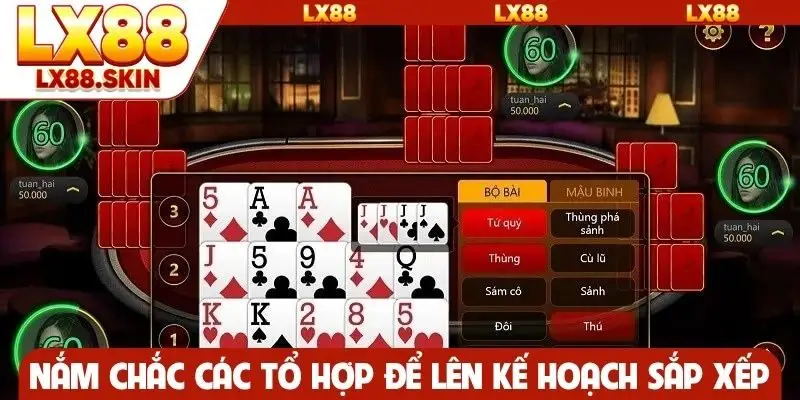 Nắm chắc các tổ hợp để lên kế hoạch sắp xếp