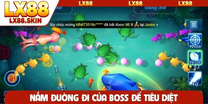 Nắm đường đi của boss để lên kế hoạch tiêu diệt